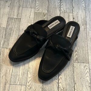 Steve Madden Black leather Chart Loafers size 9.5